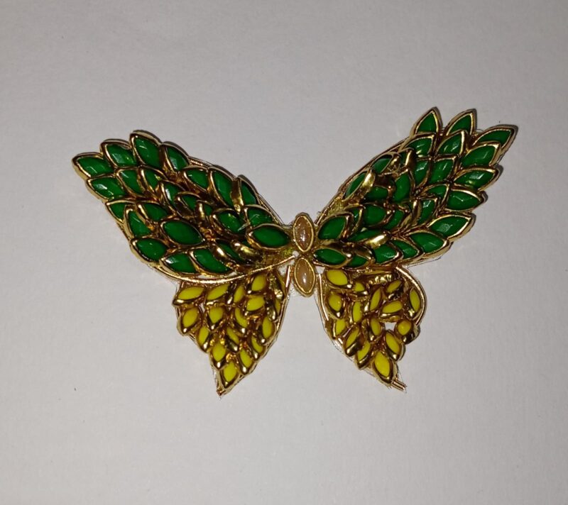 3d Kundhan Centre Hair Clip (Medium)