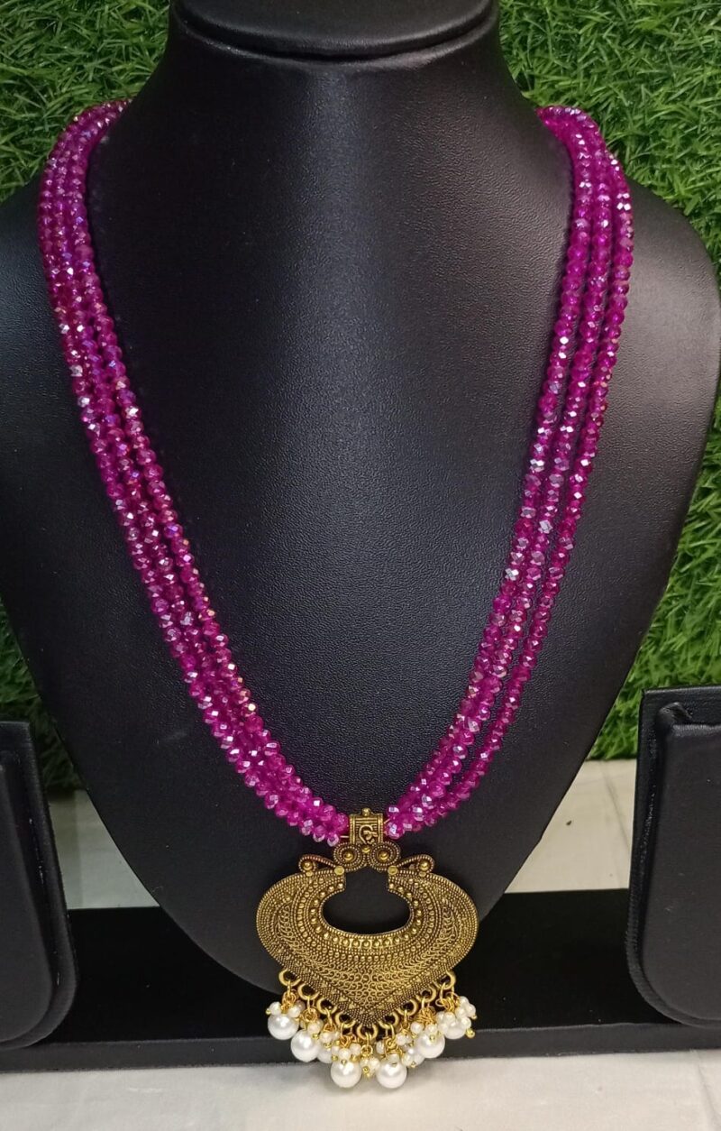 Crystal stone haram set Q1
